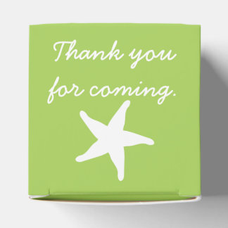 Summer Seashells in Peridot Favour Box