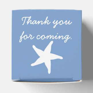 Summer Seashells in Periwinkle Favour Box