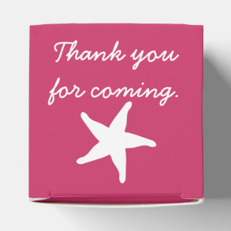 Summer Seashells in Raspberry Favour Box