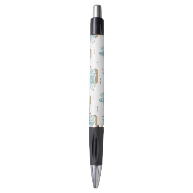 Summer Seatime Cute yachts with sail Pen (Front Vertical)