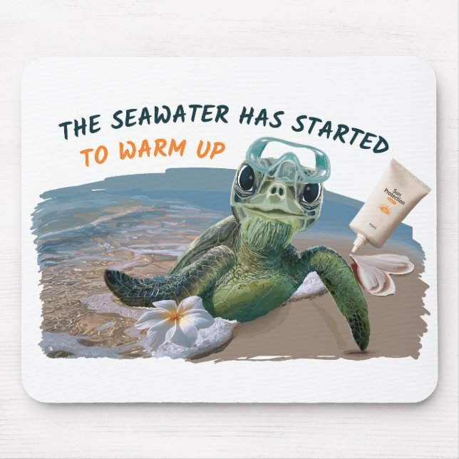 summer seaturtle mouse pad (Front)