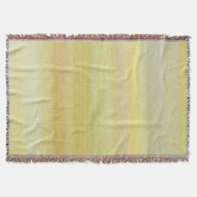Summer Shades Watercolor Throw Blanket (Front)