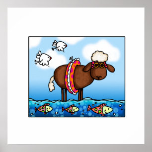 summer sheep poster