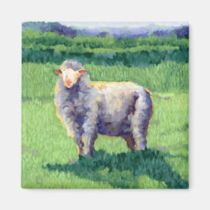 Summer Sheep Shadow Magnet