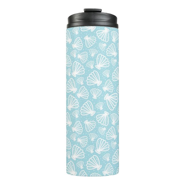 Summer Shell Pattern Thermal Tumbler (Front)