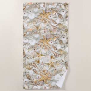 Summer Shells  Beach Towel
