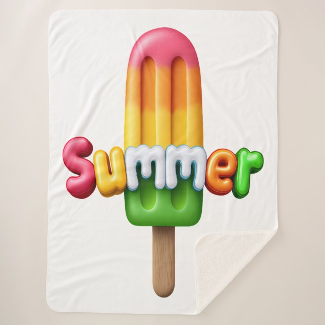 Summer  sherpa blanket (Front)