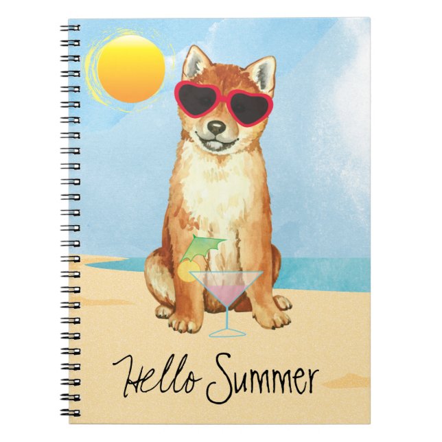 Summer Shiba Inu Notebook (Front)