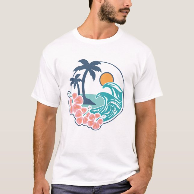 Summer shirt , beach (Front)