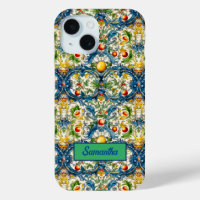 Summer, Sicilian Mediterranean oranges majolica