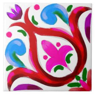 Summer ,Sicilian tiles ,majolica,ceramic tile 