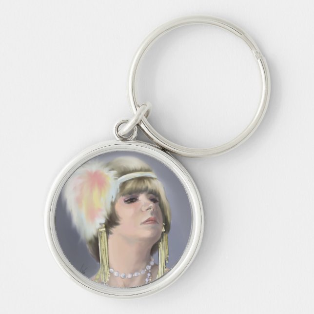 Summer Siren Portrait Keychain (Front)