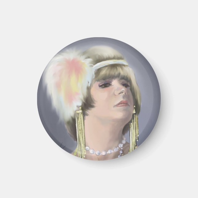 Summer Siren Portrait Magnet (Front)