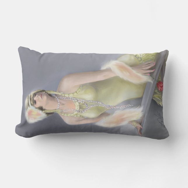 Summer Siren Throw Pillow Lumbar (Front)