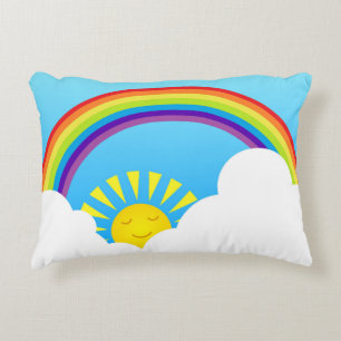 Summer sky accent pillow