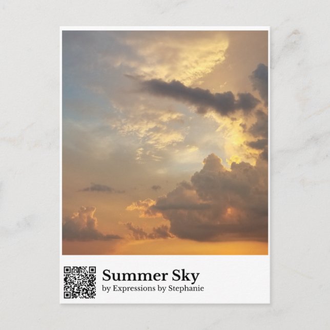 Summer Sky Postcard (Front)