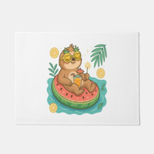 Summer Sloth Pool Float Doormat