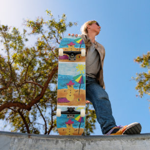 Summer Snowman - KidsArt for CHOC Skateboard