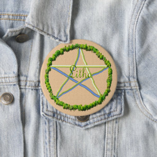 Summer Solstice 4 Inch Round Button