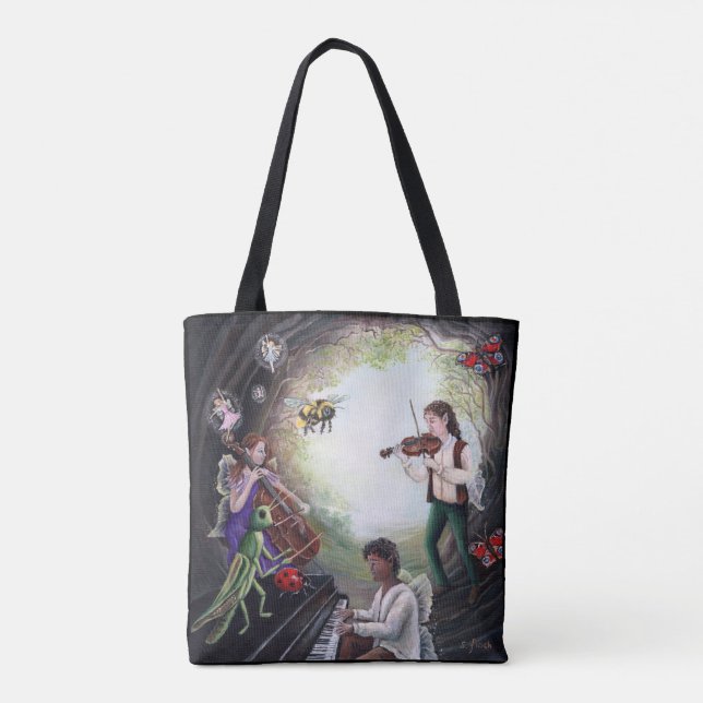 Summer Solstice Fairy Concert Tote Bag (Back)