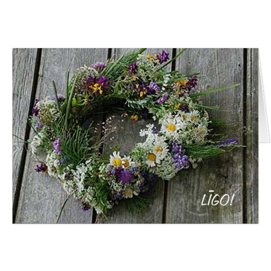 Summer solstice greeting card