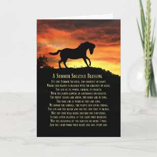 Summer Solstice Litha Pagan Holiday  Card