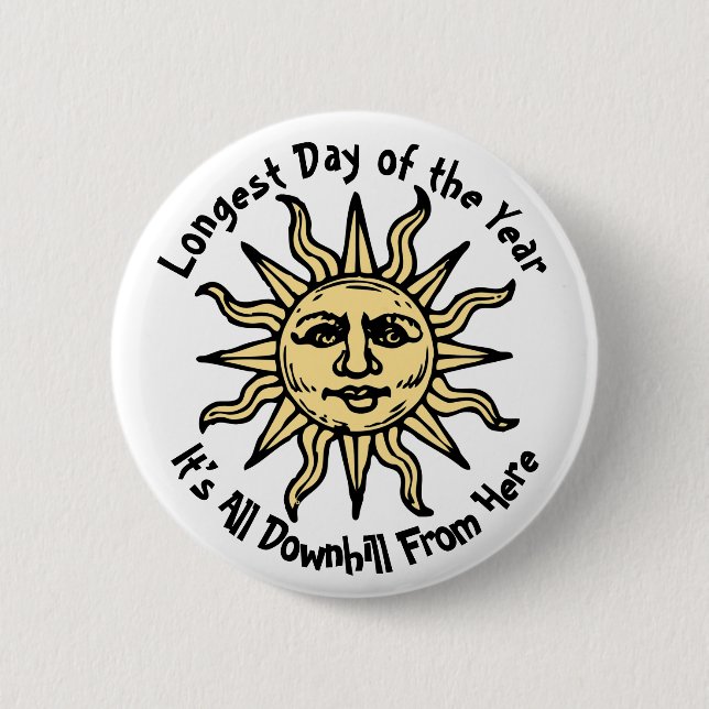Summer Solstice Poem 2 Inch Round Button (Front)