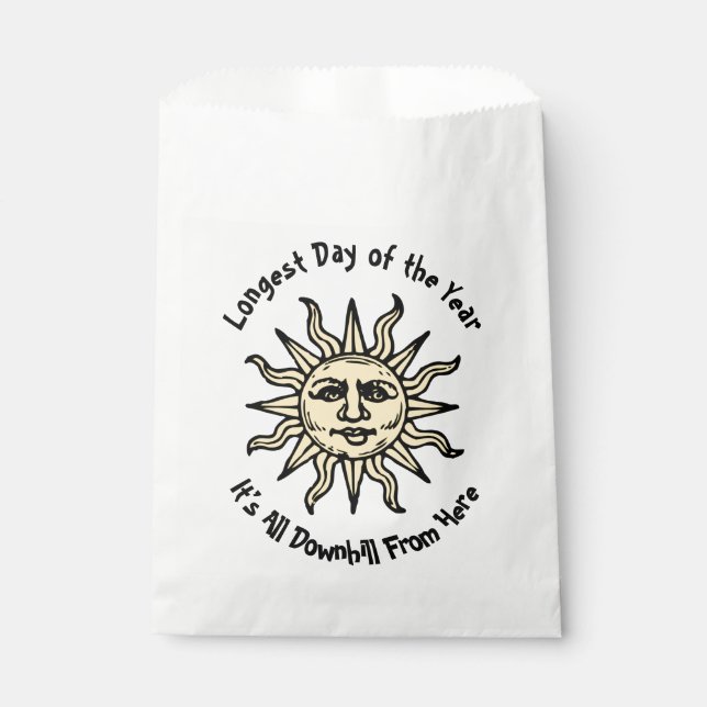 Summer Solstice Poem Favour Bag (Front)