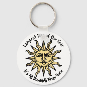 Summer Solstice Poem Keychain