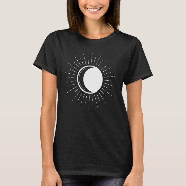 Summer Solstice Sun Moon Equinox Midsummer Zodiac  T-Shirt (Front)