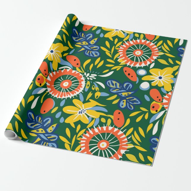 Summer Solstice Wrapping Paper (Unrolled)