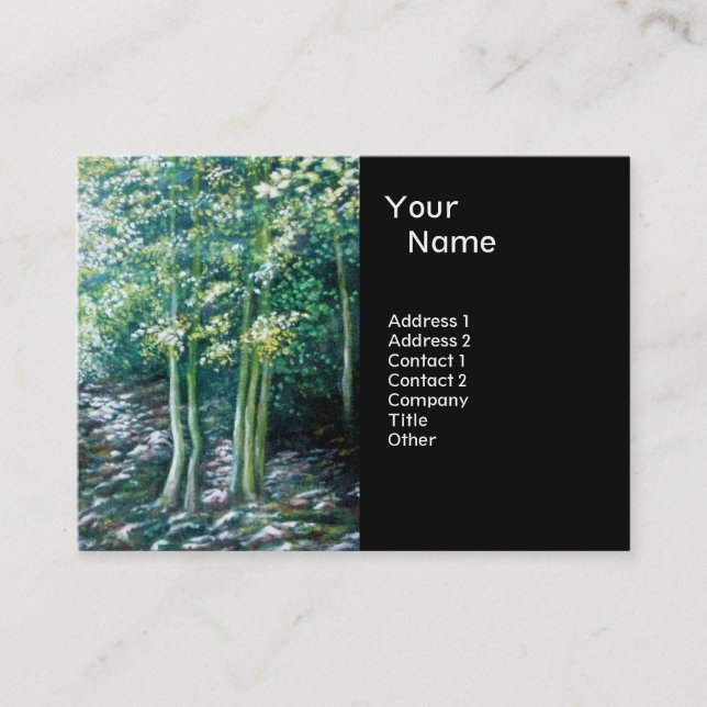 SUMMER SONGS IN THE FOREST OF VALLOMBROSA BUSINESS CARD (Front)
