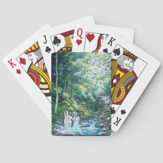 SUMMER SONGS IN THE FOREST OF VALLOMBROSA PLAYING CARDS (Back)