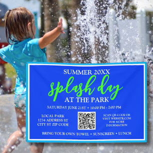 Summer Splash Day at the Park   Outdoor Event Banner