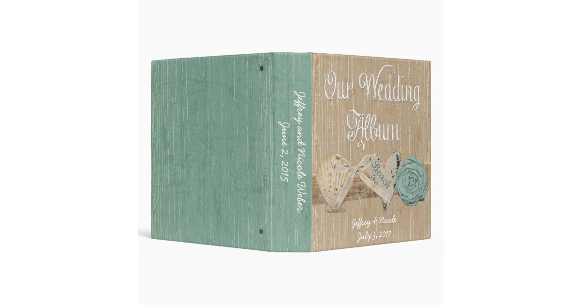 beach wedding photo albums