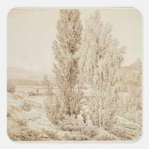 Summer Square Sticker