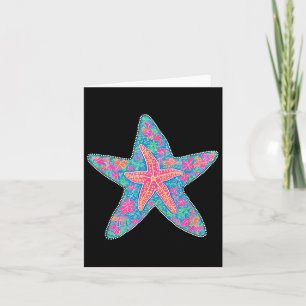 Summer Starfish,preppy Coastal Summer Funny Gift W Card