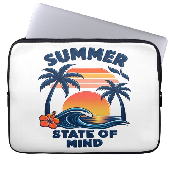Summer State of Mind Laptop Sleeve (Front)