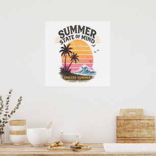 Summer State of Mind Vintage Poster