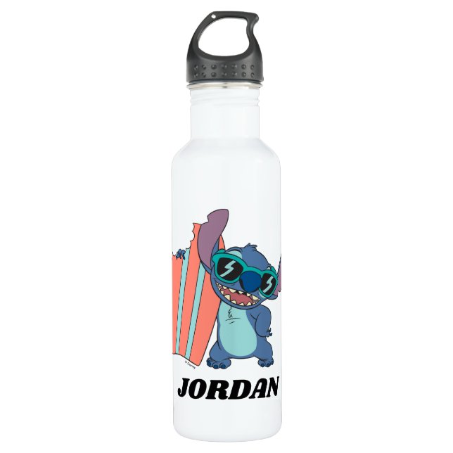 Summer Stitch with Surfboard 710 Ml Water Bottle (Front)