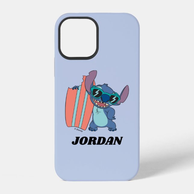 Summer Stitch with Surfboard iPhone Case (Back)