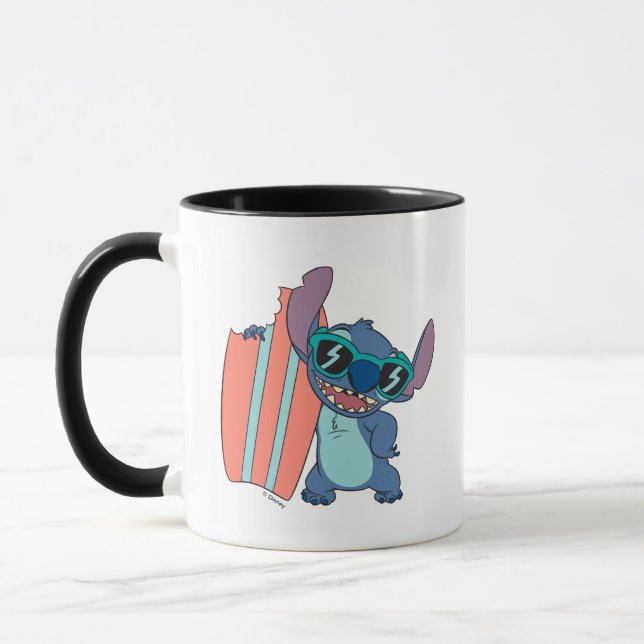 Summer Stitch with Surfboard Mug (Left)