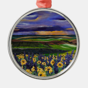 Summer Storm Metal Ornament