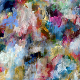 Summer Storm Original Painting Abstract Quad Canvas Print