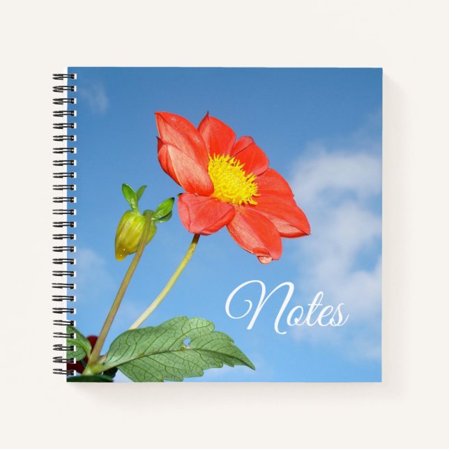 Summer Strawberry Blossom Personalised Notebook (Front)