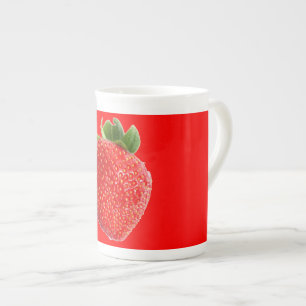 Summer Strawberry Bone China Mug