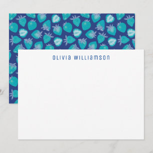 Summer Strawberry Fruit pattern Card