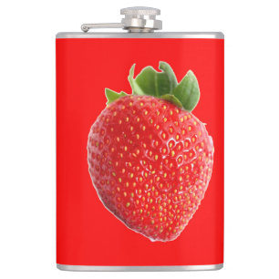 Summer Strawberry Hip Flask