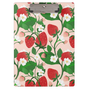 Summer Strawberry in Pink Clipboard