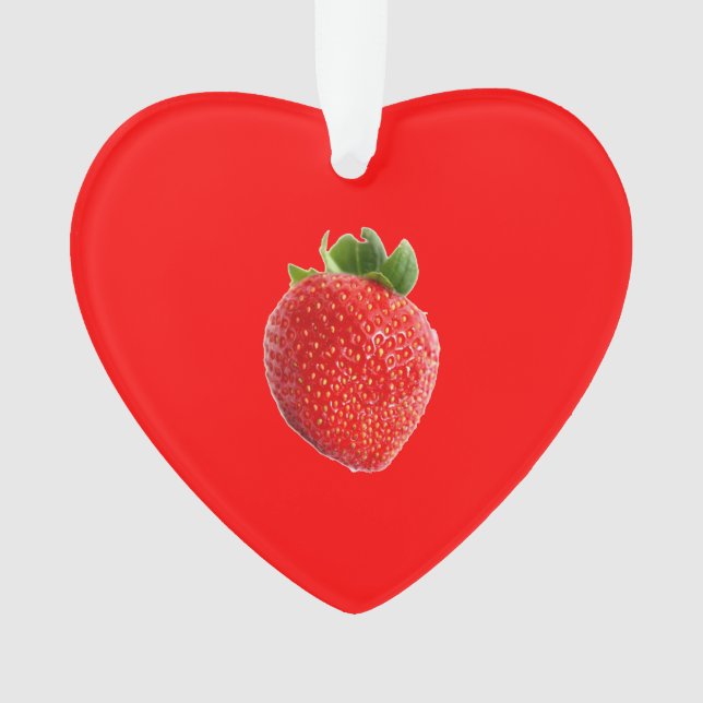 Summer Strawberry Ornament (Front)